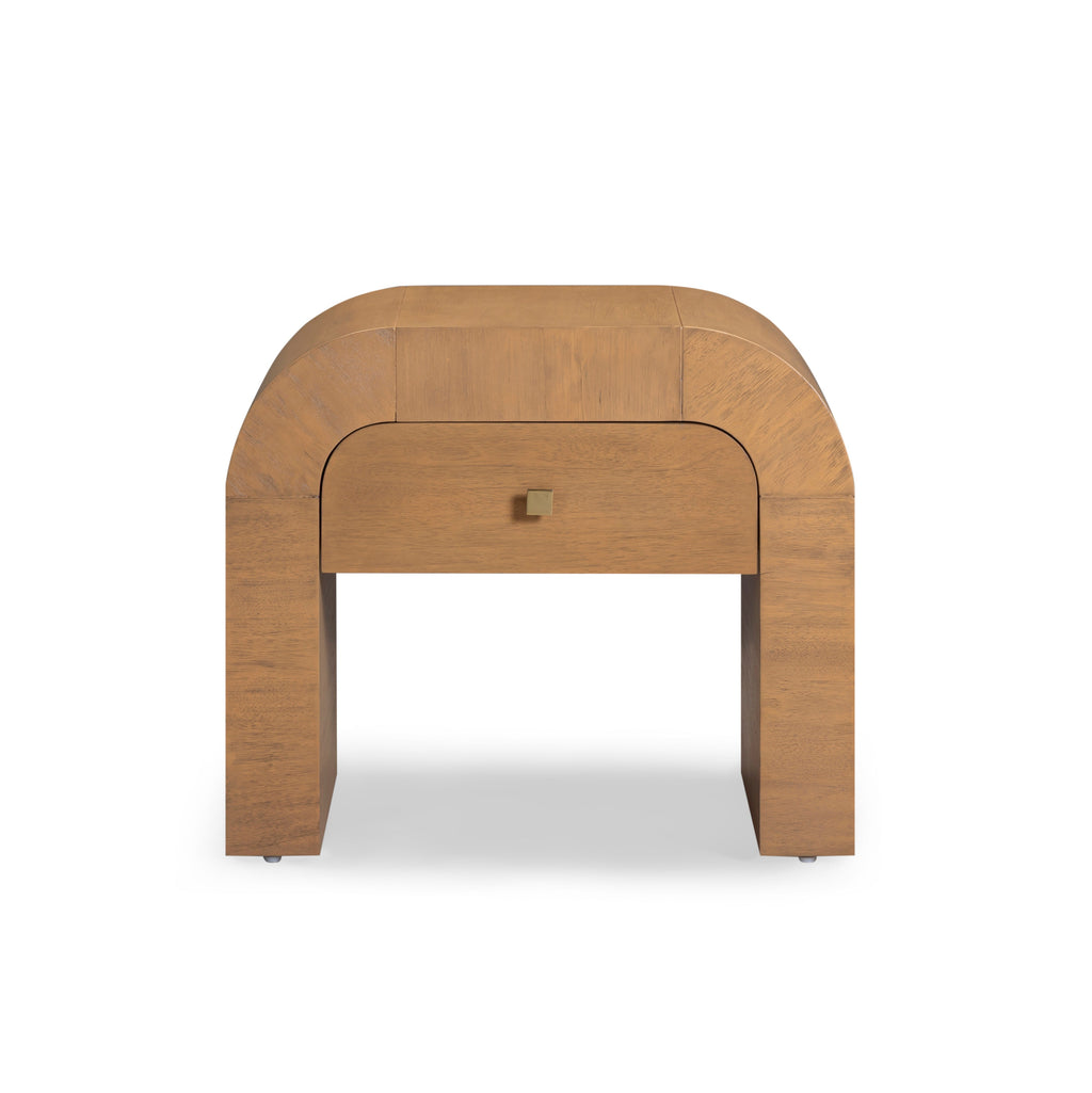 Hump 26" Arched Nightstand With Drawer