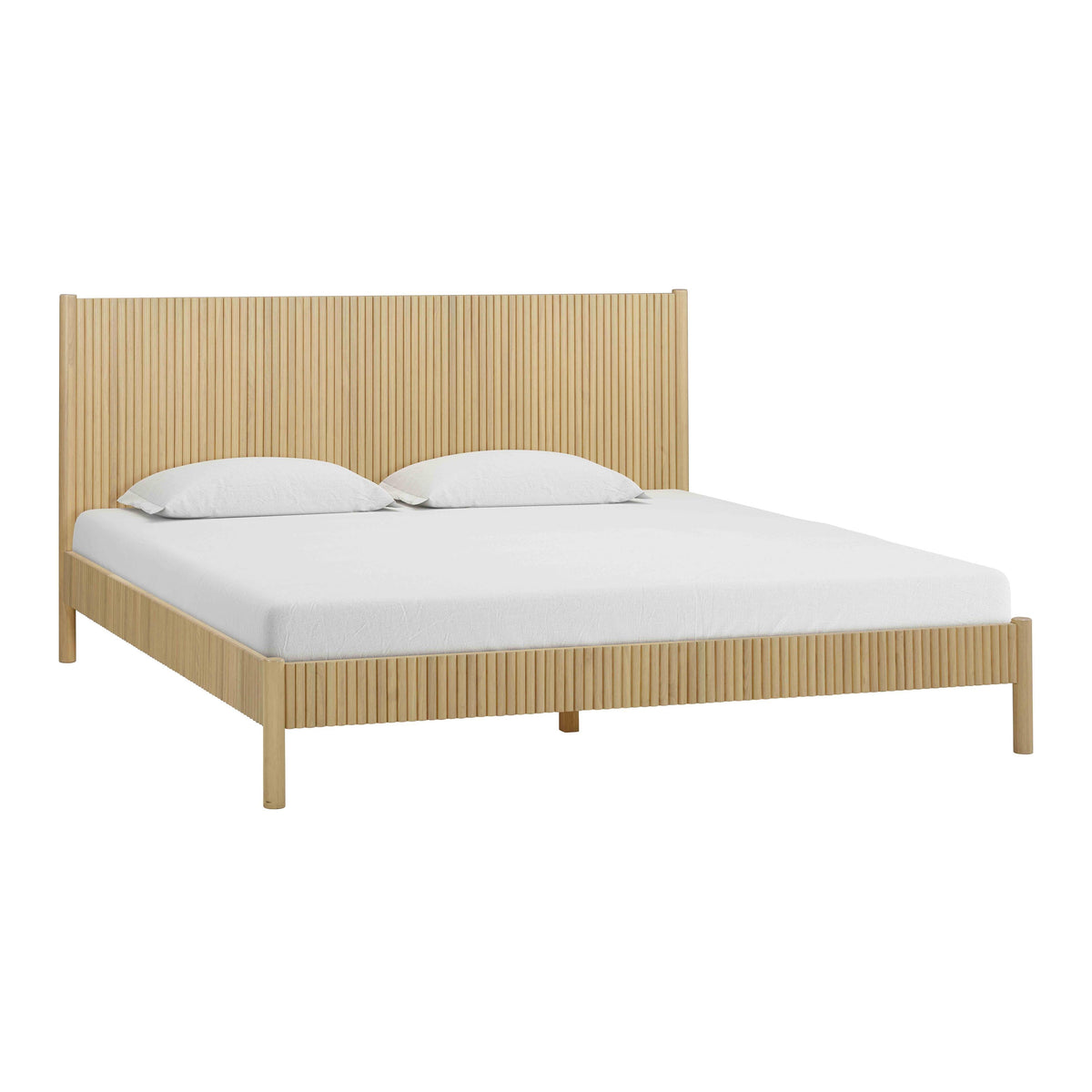 Tyla Natural Wood Bed — Natural King