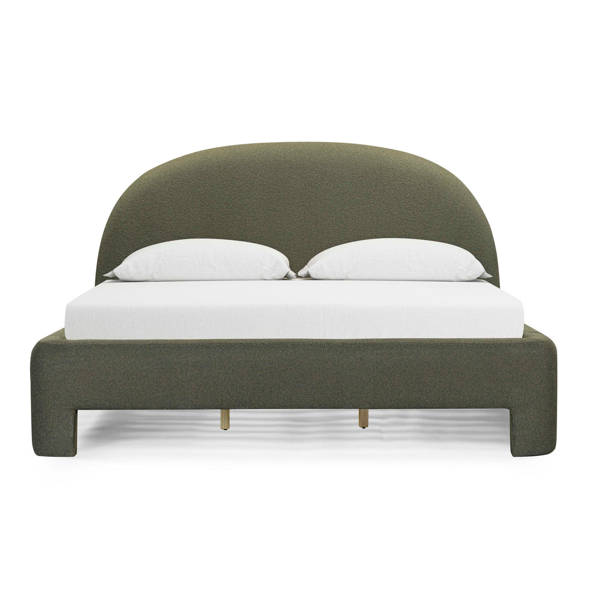 Orphea Performance Boucle Bed — Kale Green King
