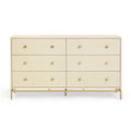 Pesce 57" Faux Shagreen 6-Drawer Dresser