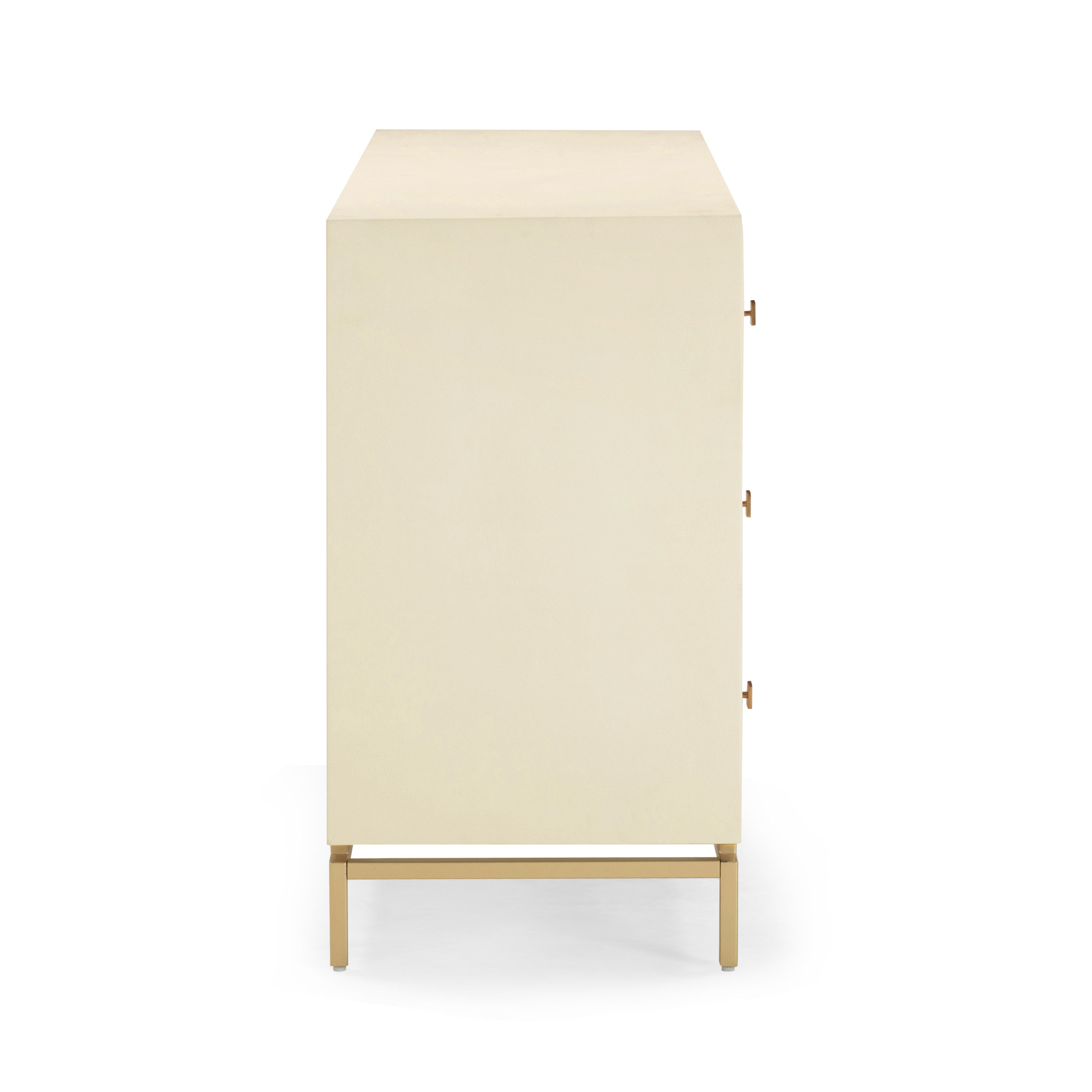 Pesce 57" Faux Shagreen 6-Drawer Dresser