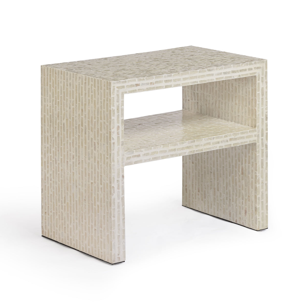 Derry 22" Capiz Shell Nightstand — Cream null