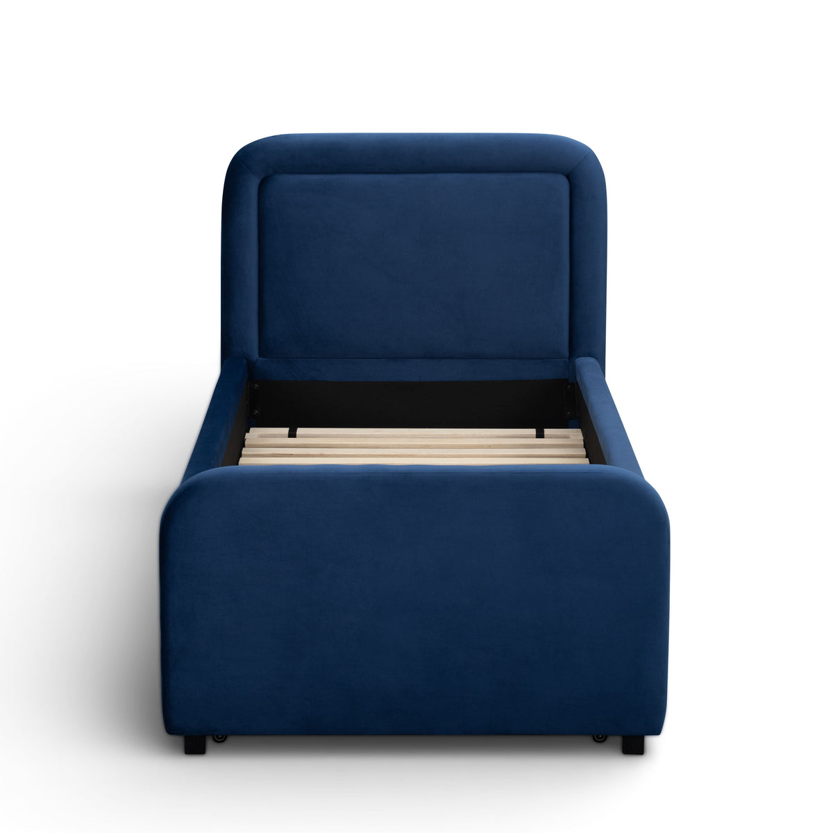 Briella Performance Velvet Trundle Bed in Twin
