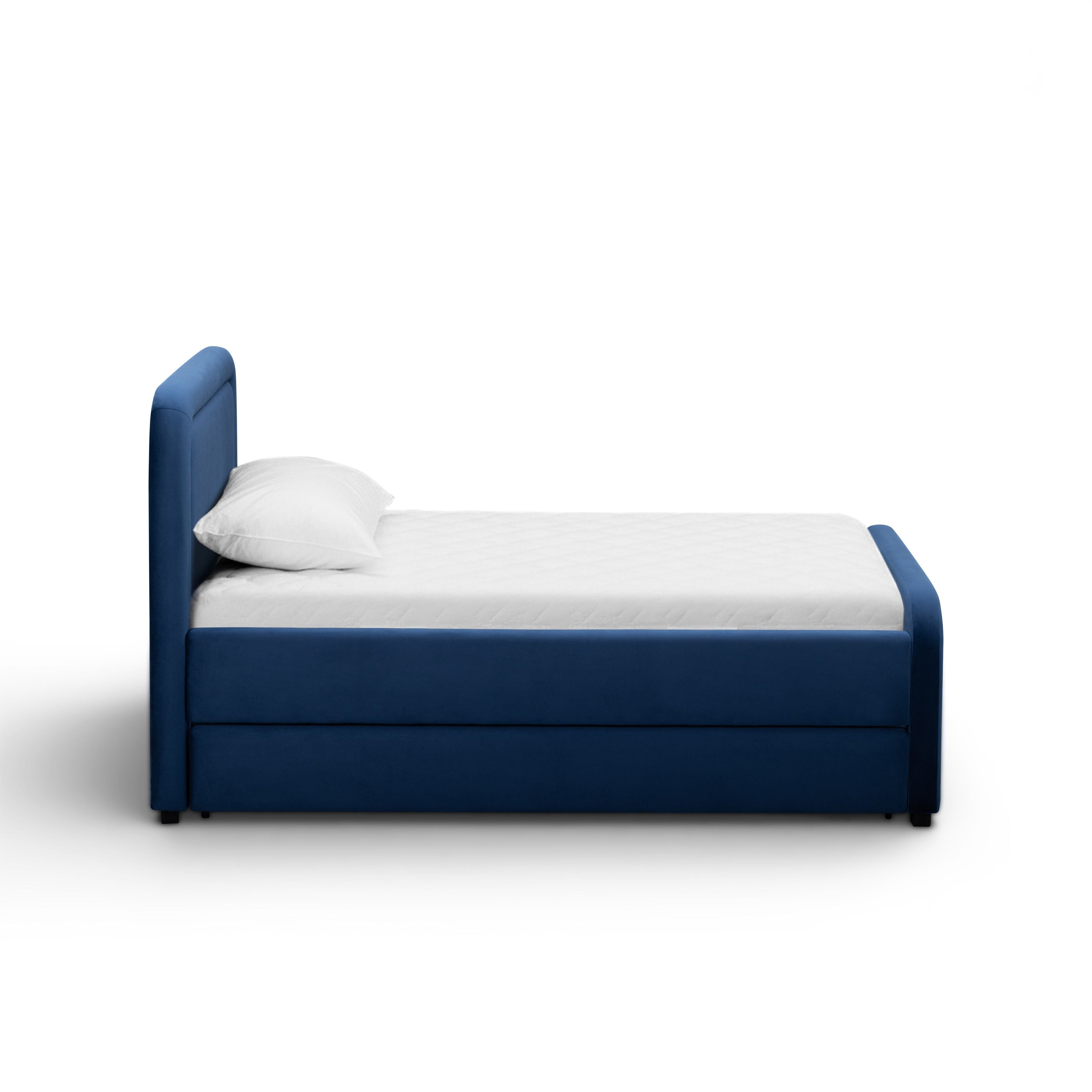 Briella Performance Velvet Trundle Bed in Twin