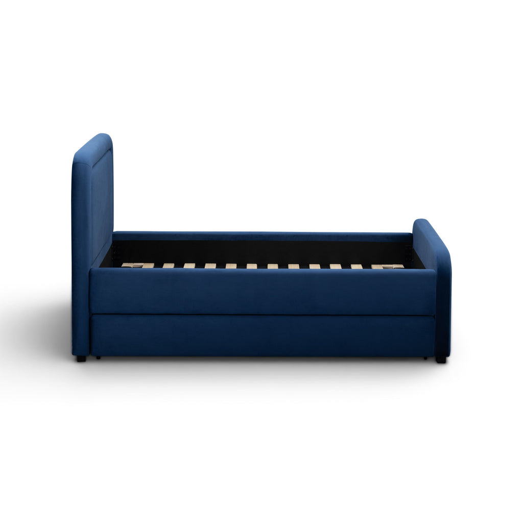 Briella Performance Velvet Trundle Bed in Twin