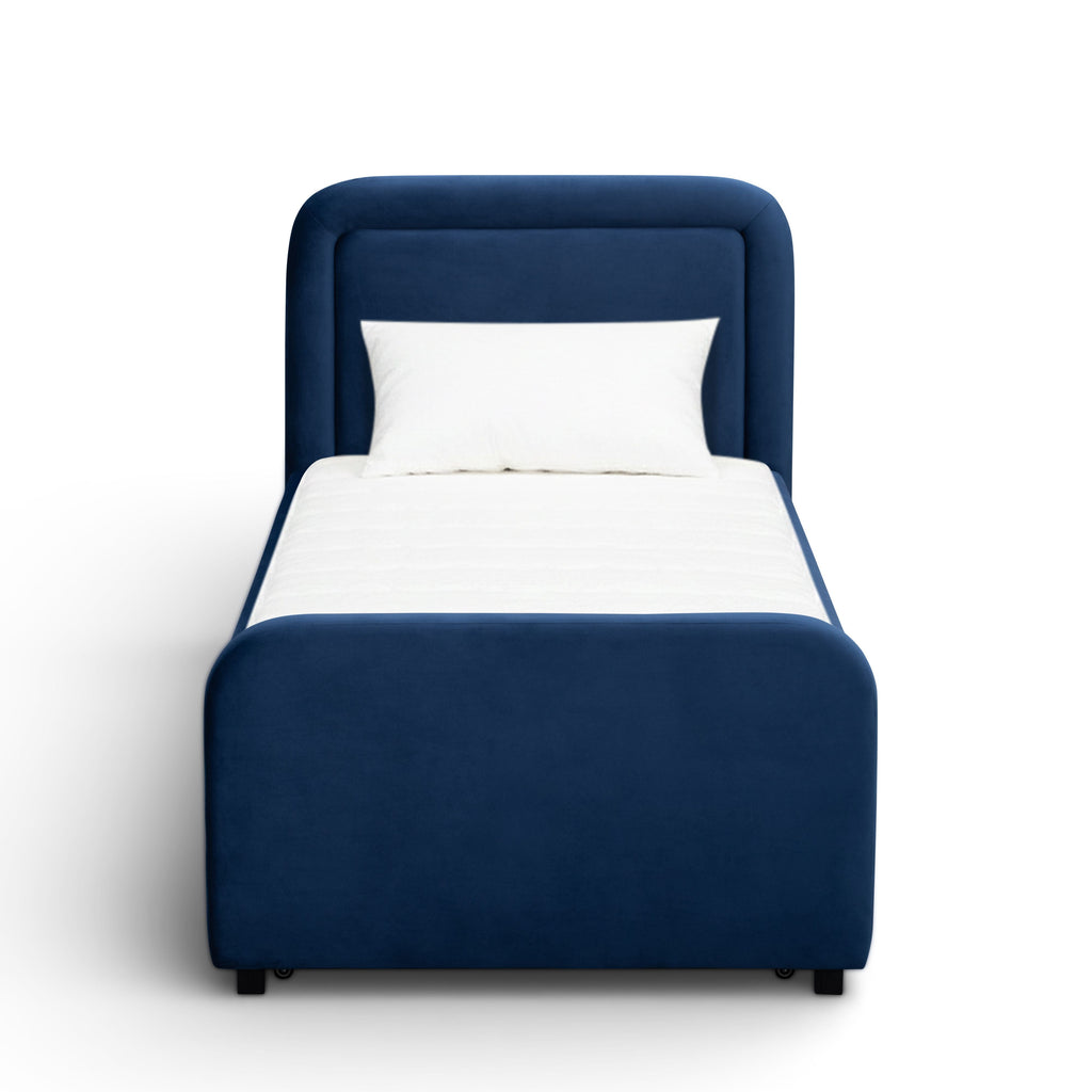 Briella Performance Velvet Trundle Bed in Twin