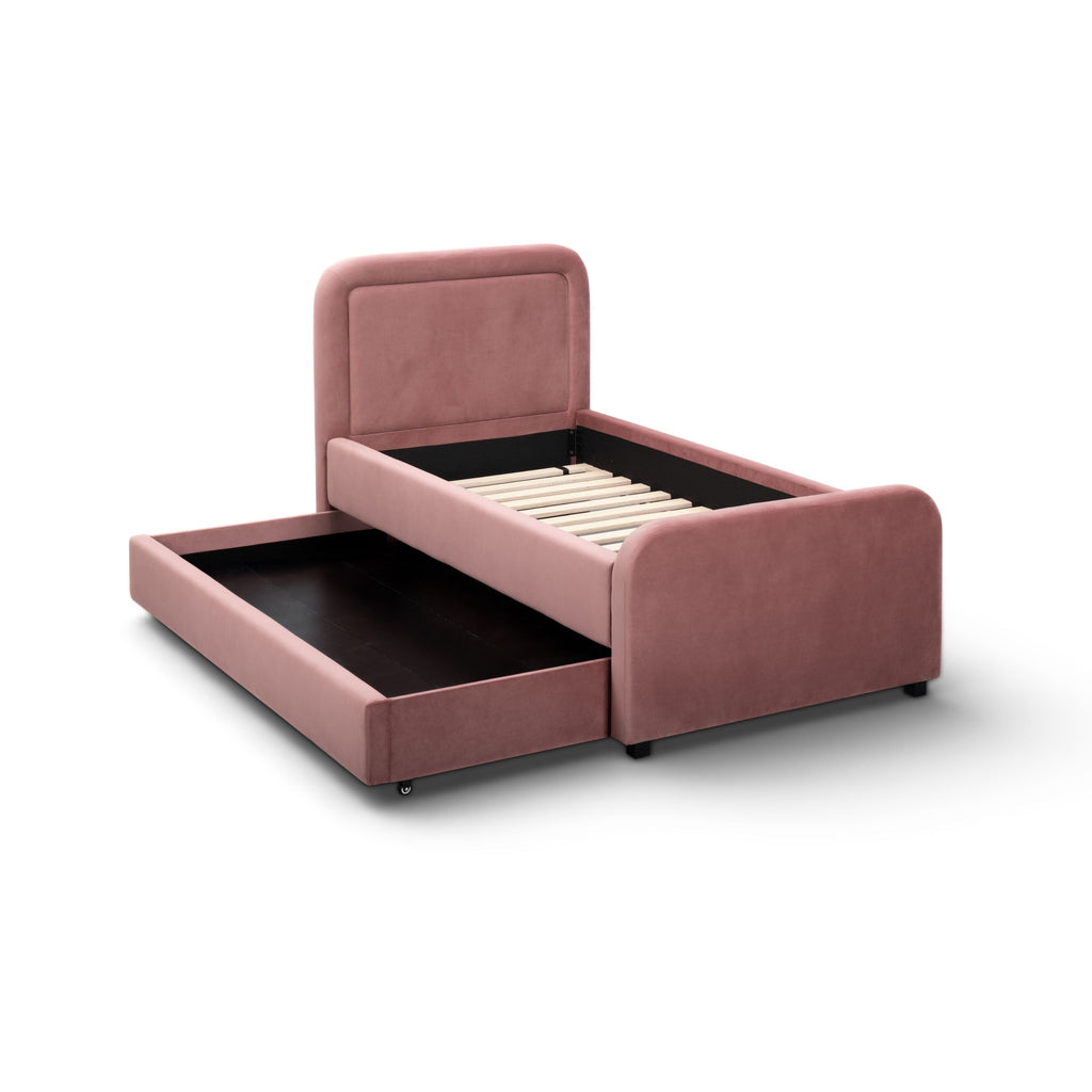Briella Performance Velvet Trundle Bed in Twin