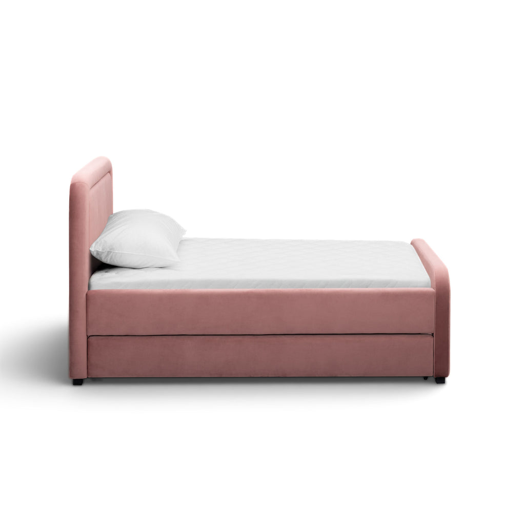 Briella Performance Velvet Trundle Bed in Twin