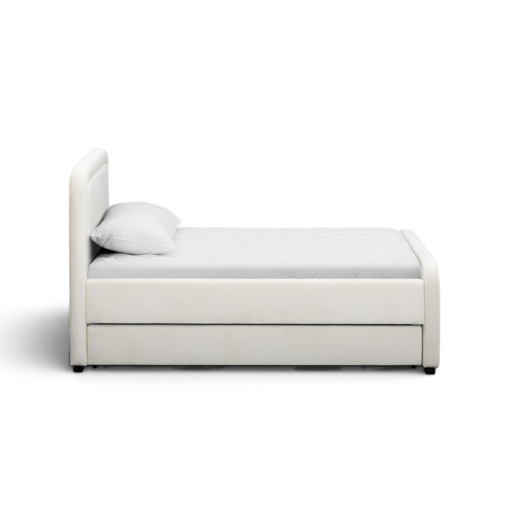 Briella Performance Velvet Trundle Bed in Twin