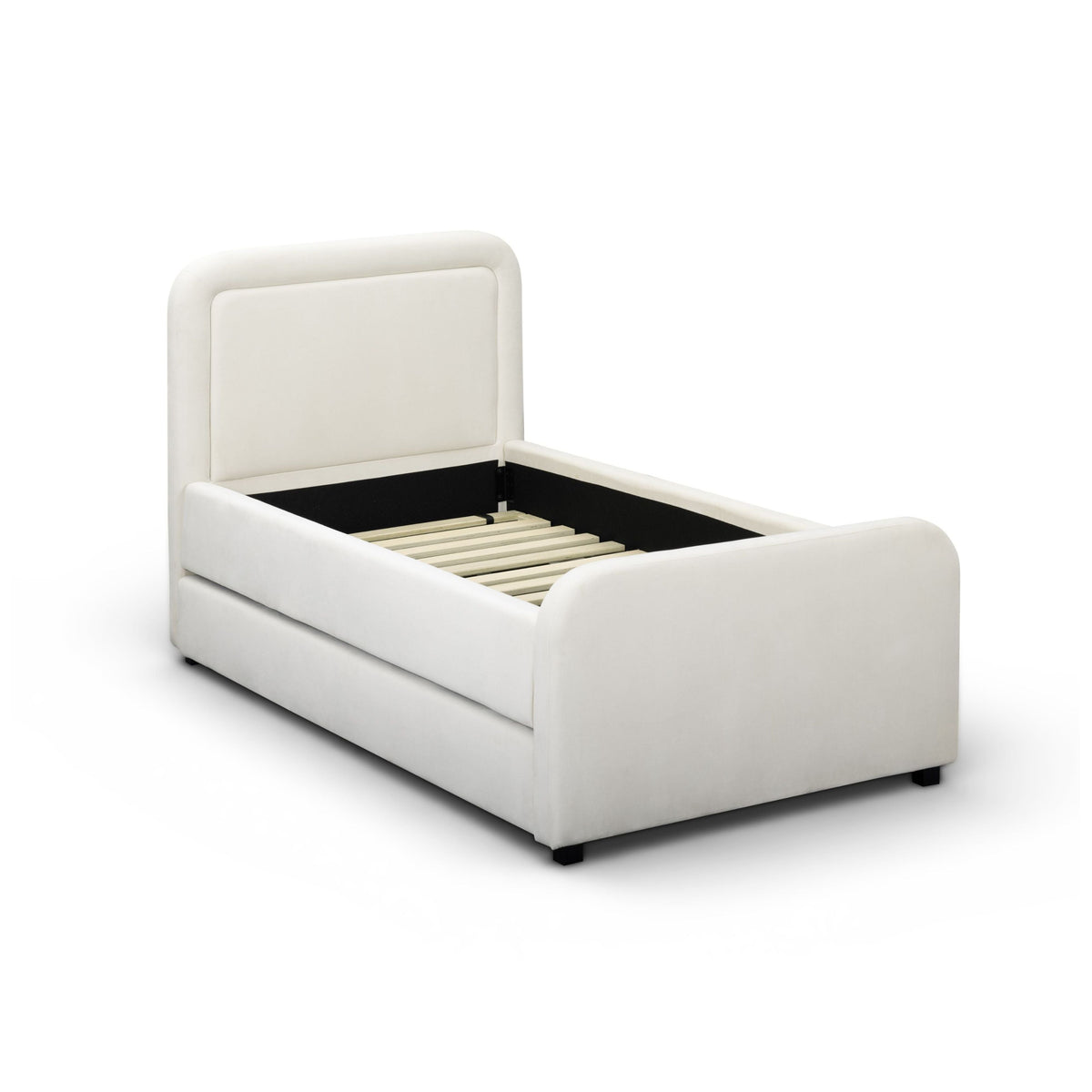 Briella Performance Velvet Trundle Bed in Twin