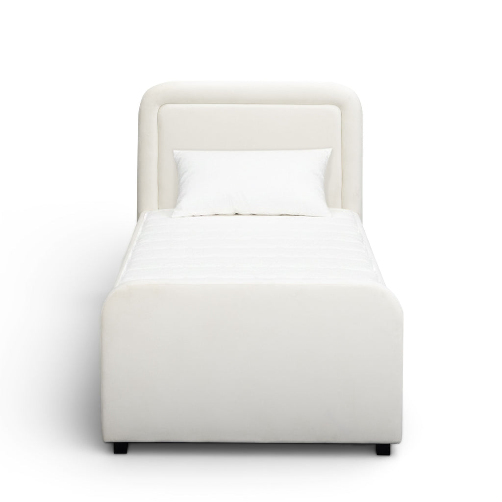 Briella Performance Velvet Trundle Bed in Twin