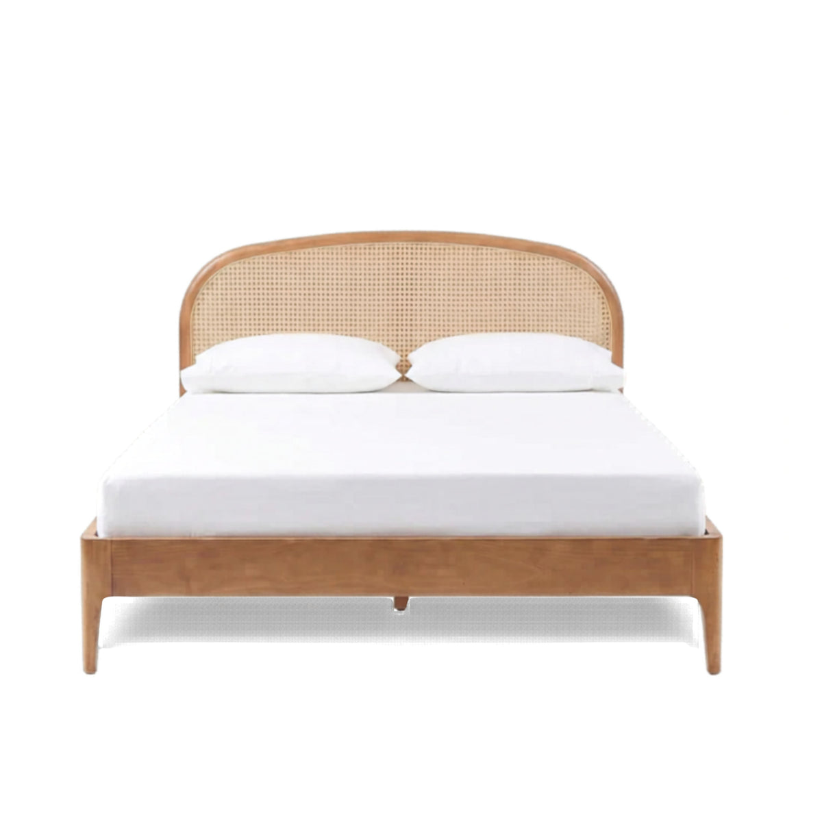 Mico Natural Rattan Bed — Pecan Queen
