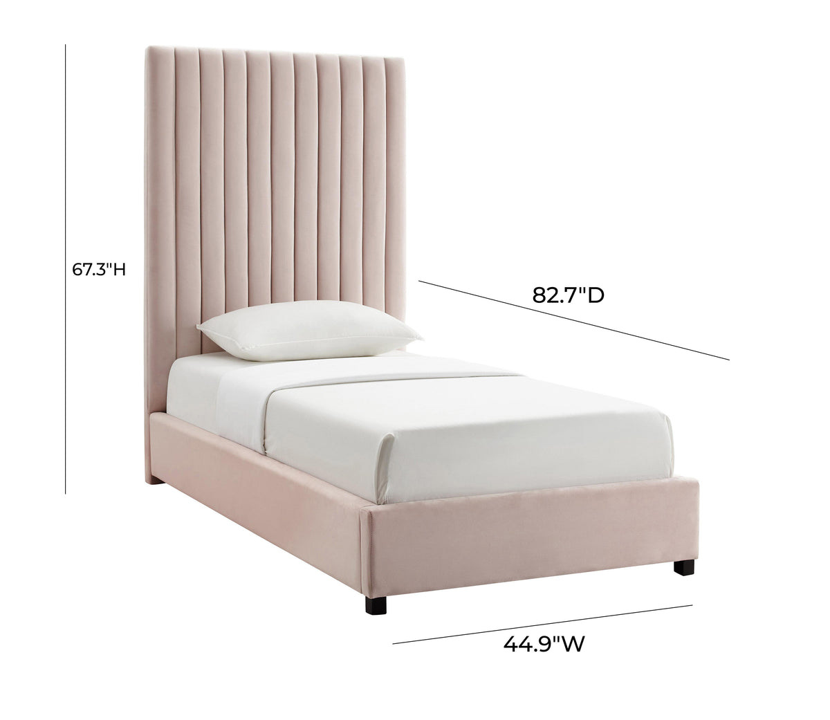 Arabelle Performance Velvet Bed
