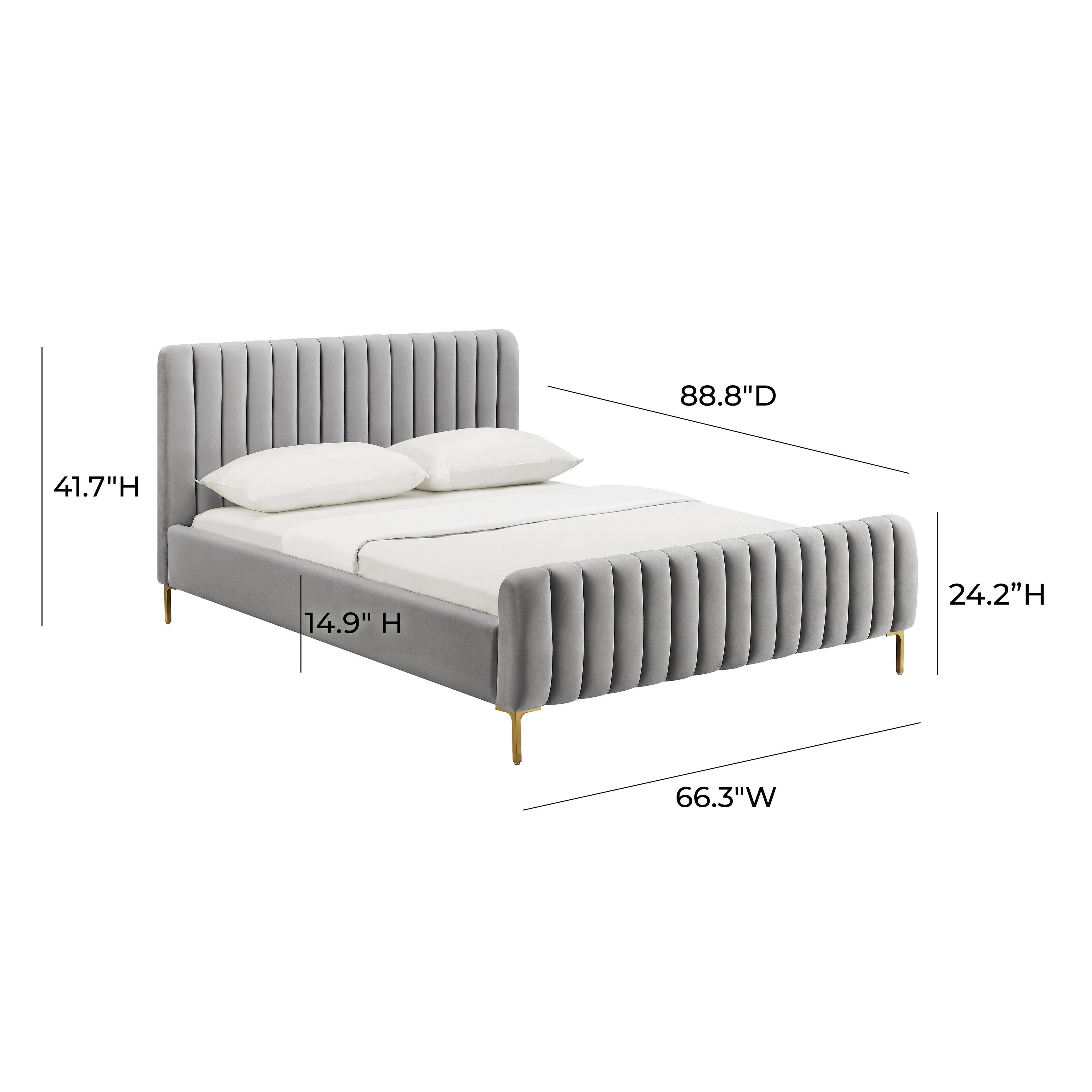 Angela Performance Velvet Bed