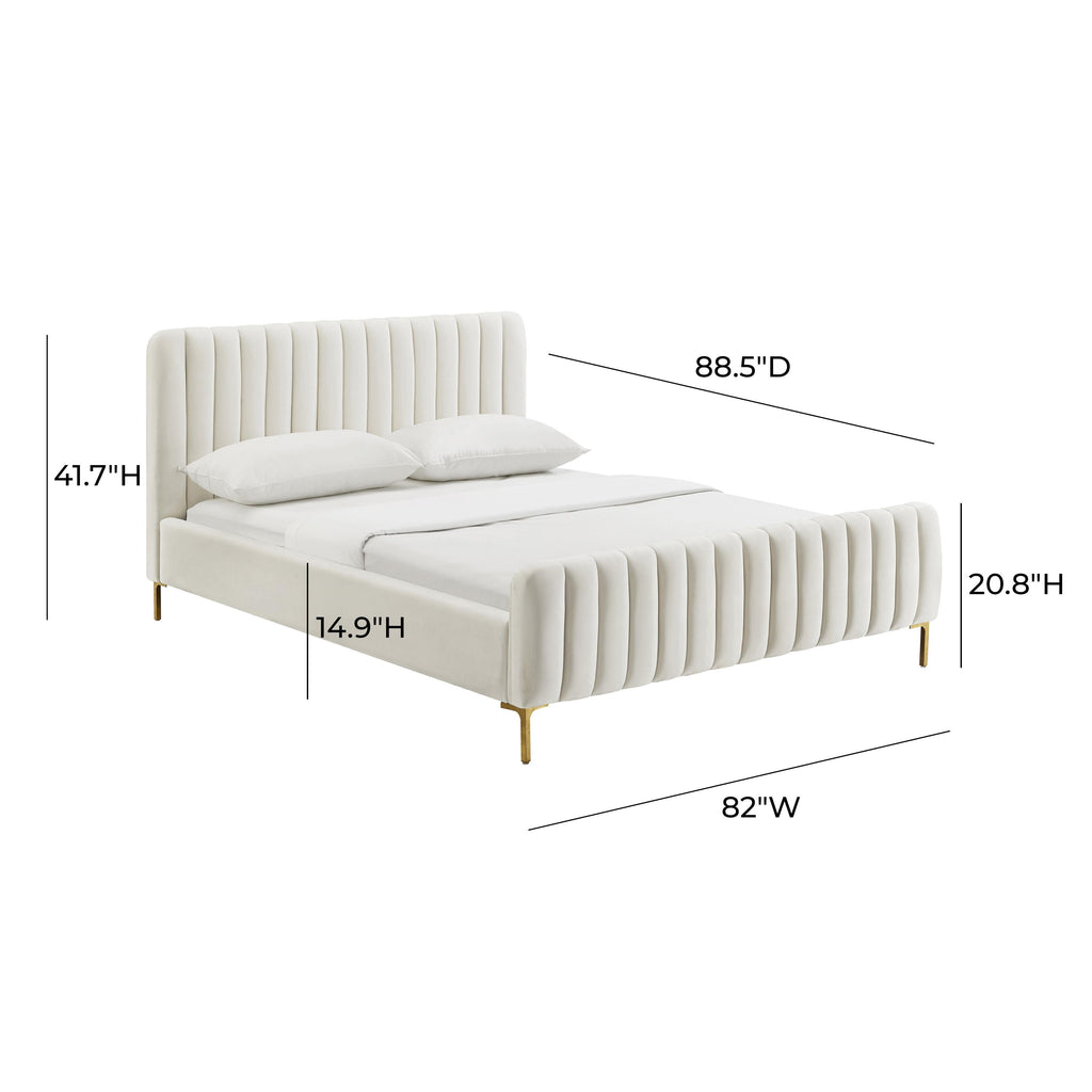 Angela Performance Velvet Bed