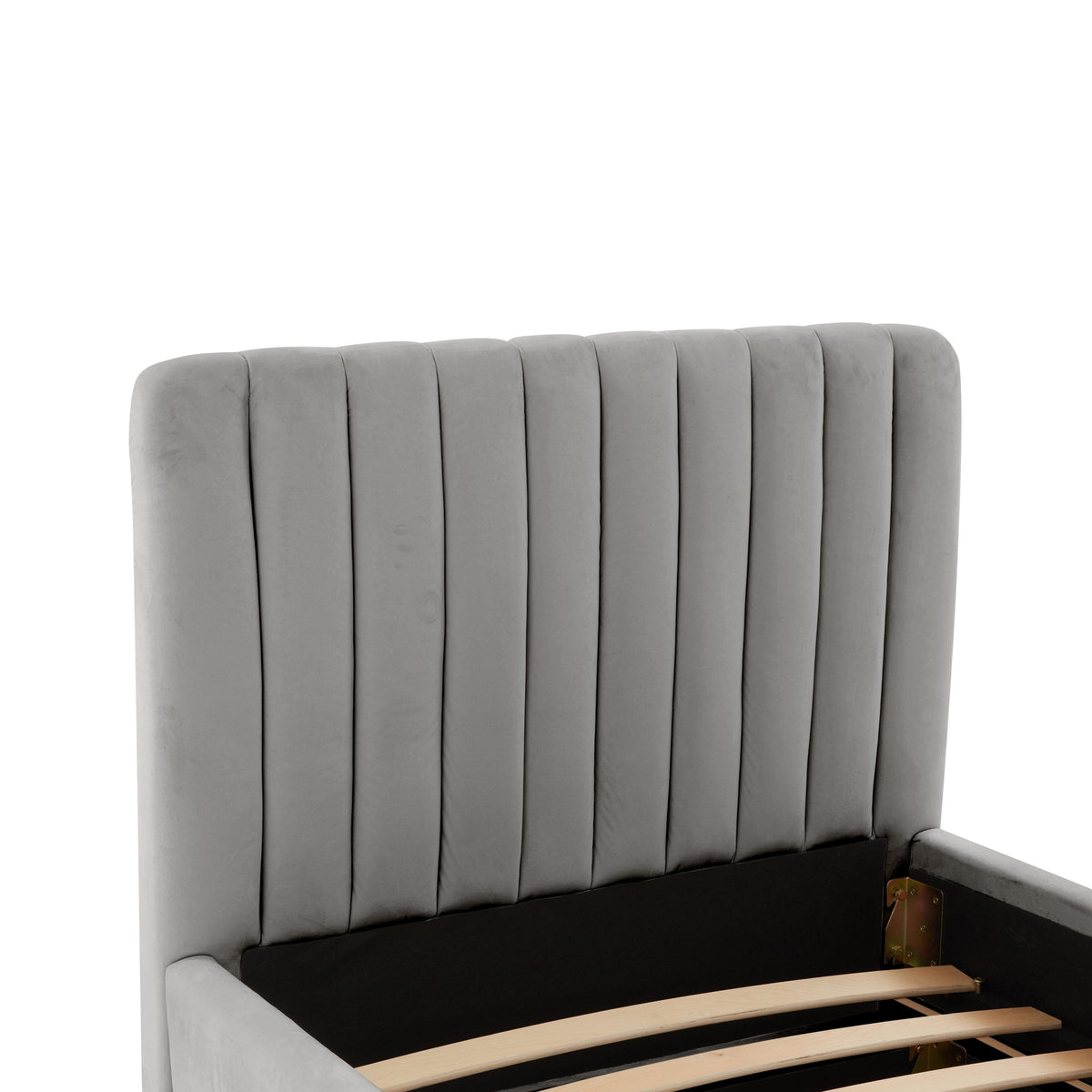 Angela Performance Velvet Trundle Bed in Twin
