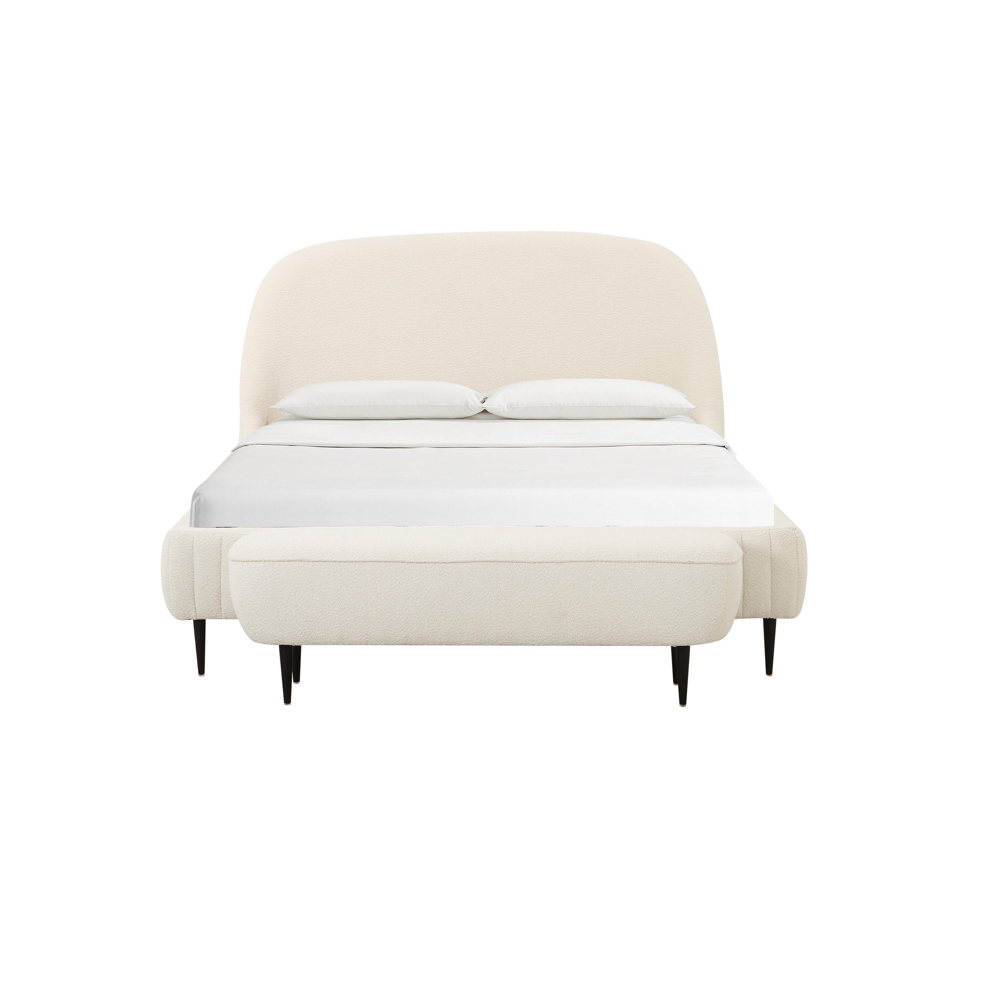 Denise Cream Boucle Bed