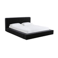 Olafur Performance Linen Upholstered Bed — Black Queen