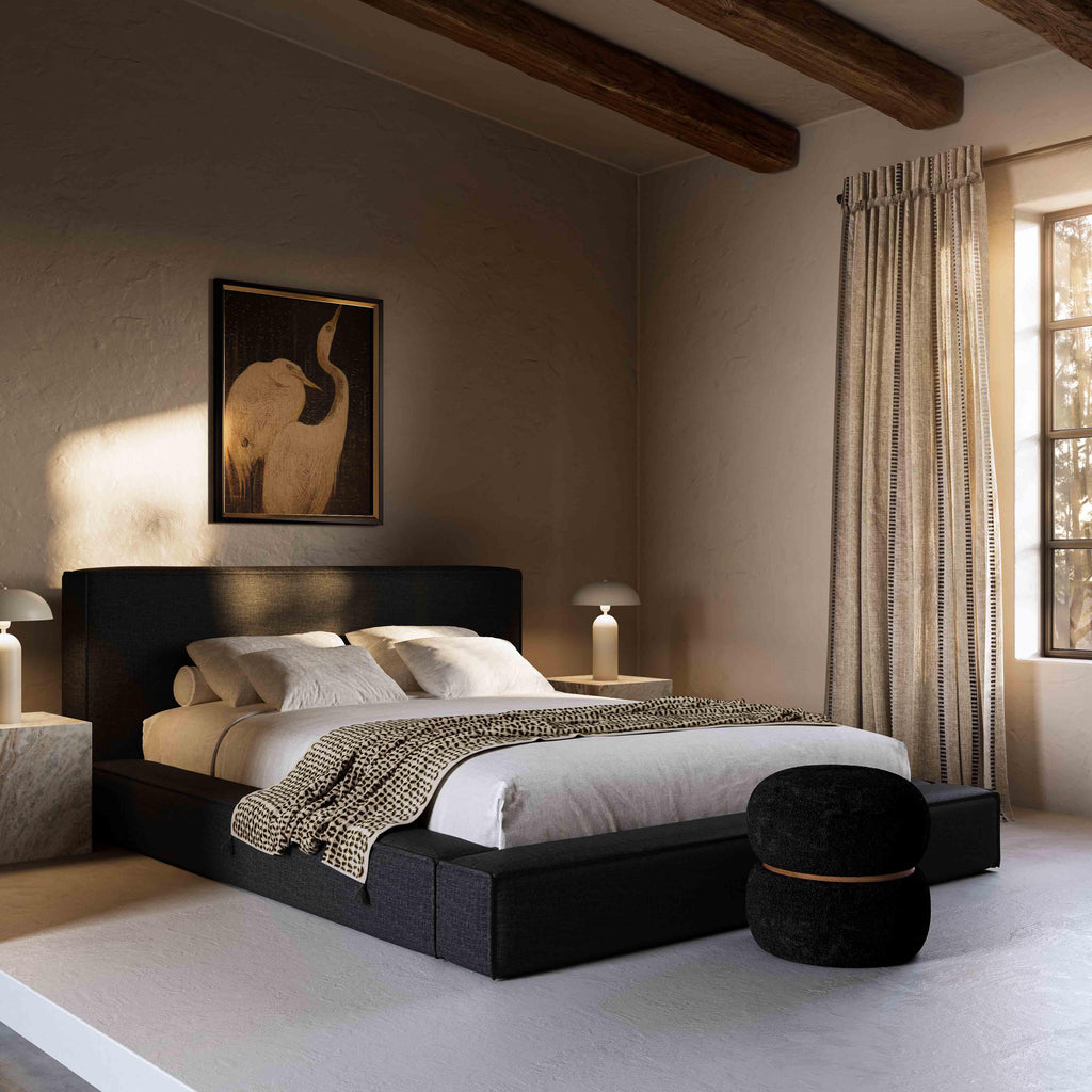 Olafur Performance Linen Upholstered Bed