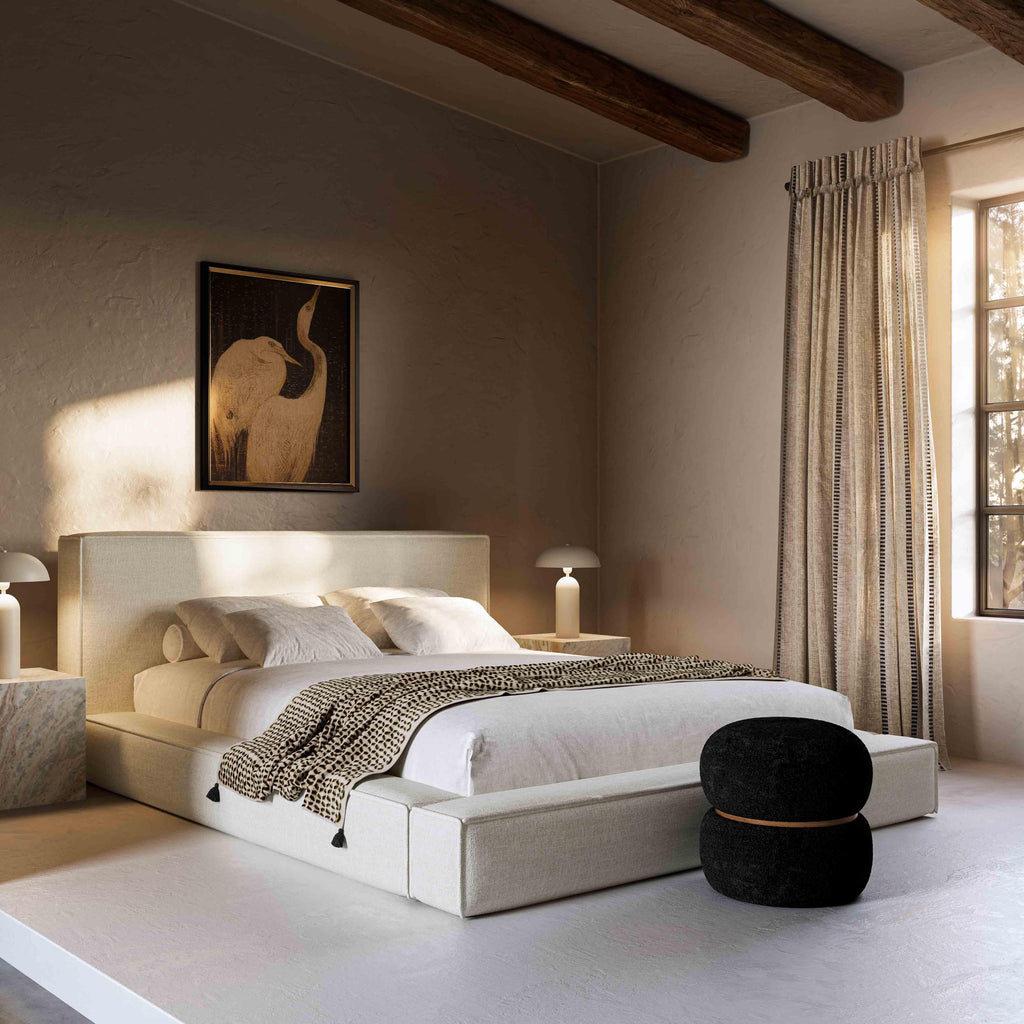Olafur Performance Linen Upholstered Bed