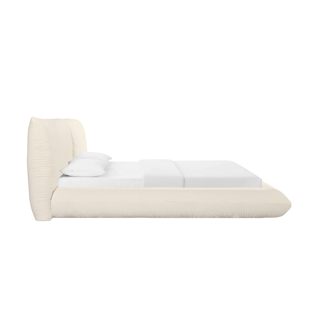 Romp Cream Upcycled Performance Linen Bed