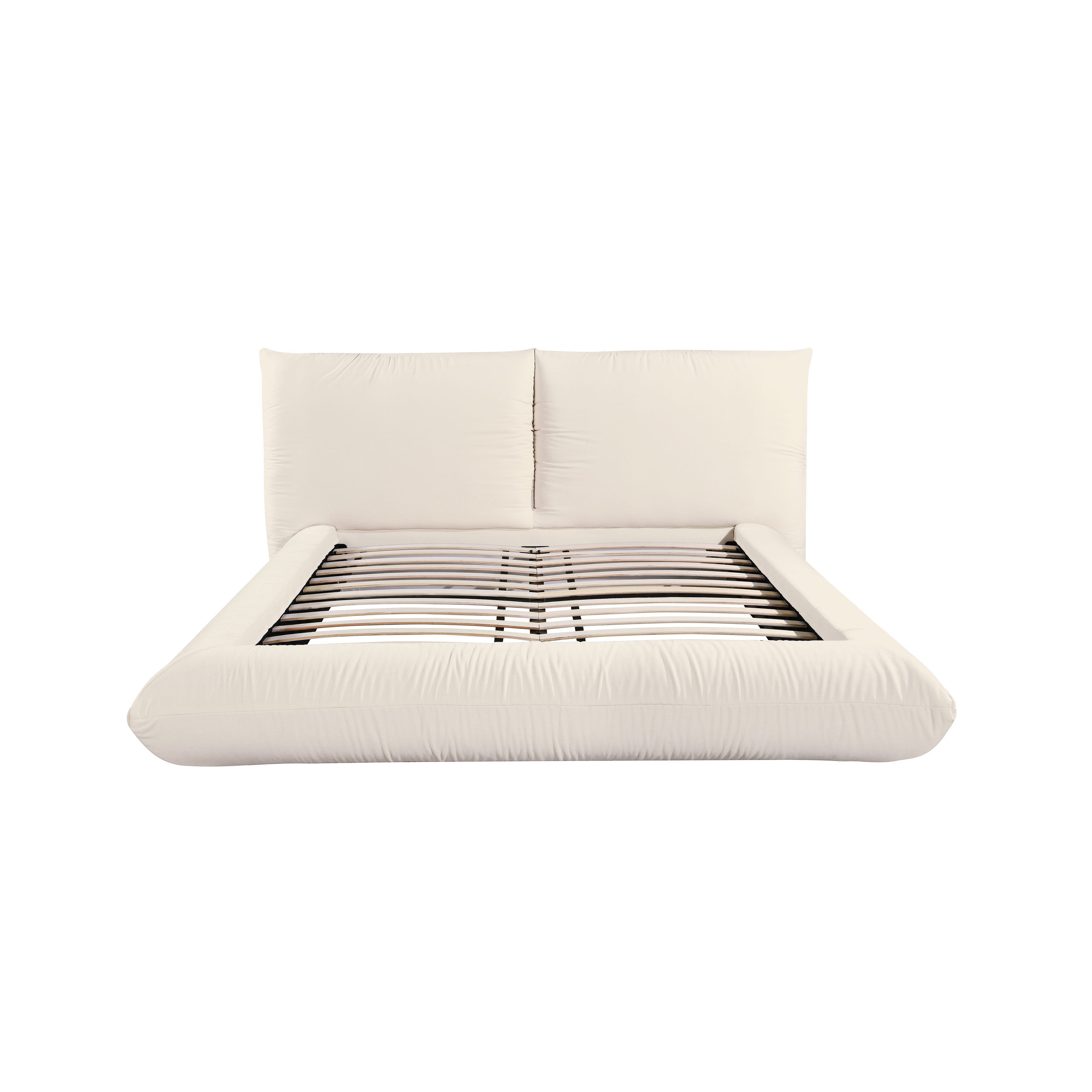 Romp Cream Upcycled Performance Linen Bed