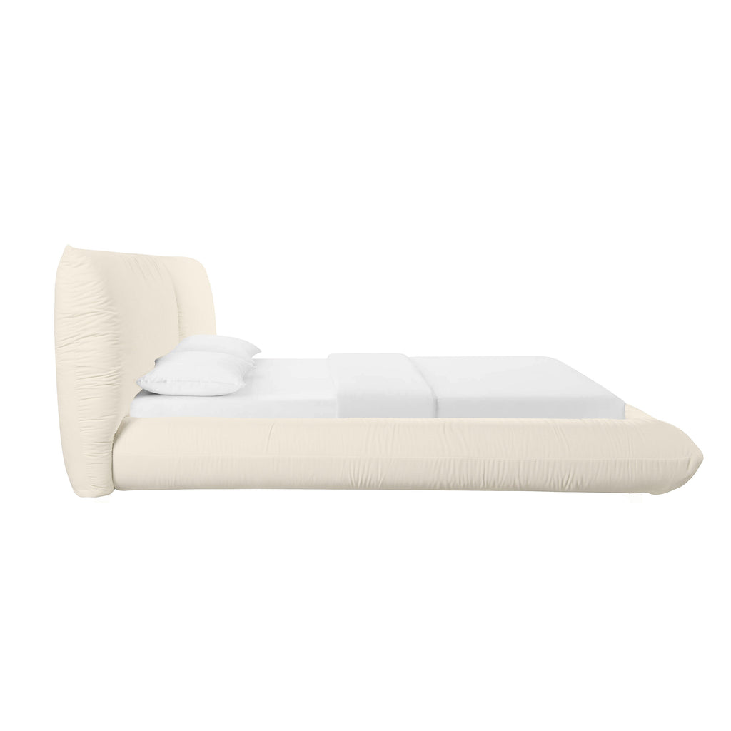 Romp Cream Upcycled Performance Linen Bed