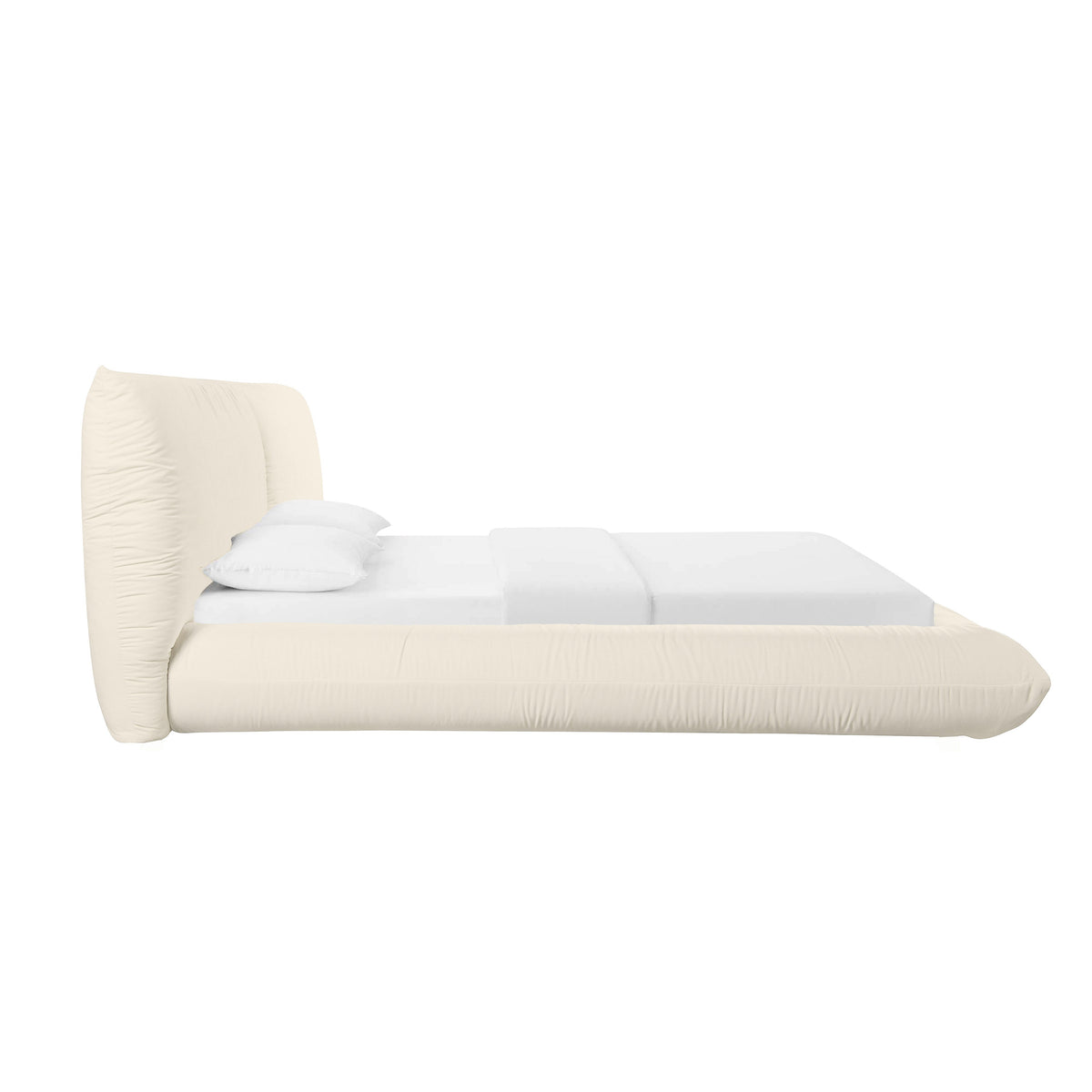 Romp Cream Upcycled Performance Linen Bed