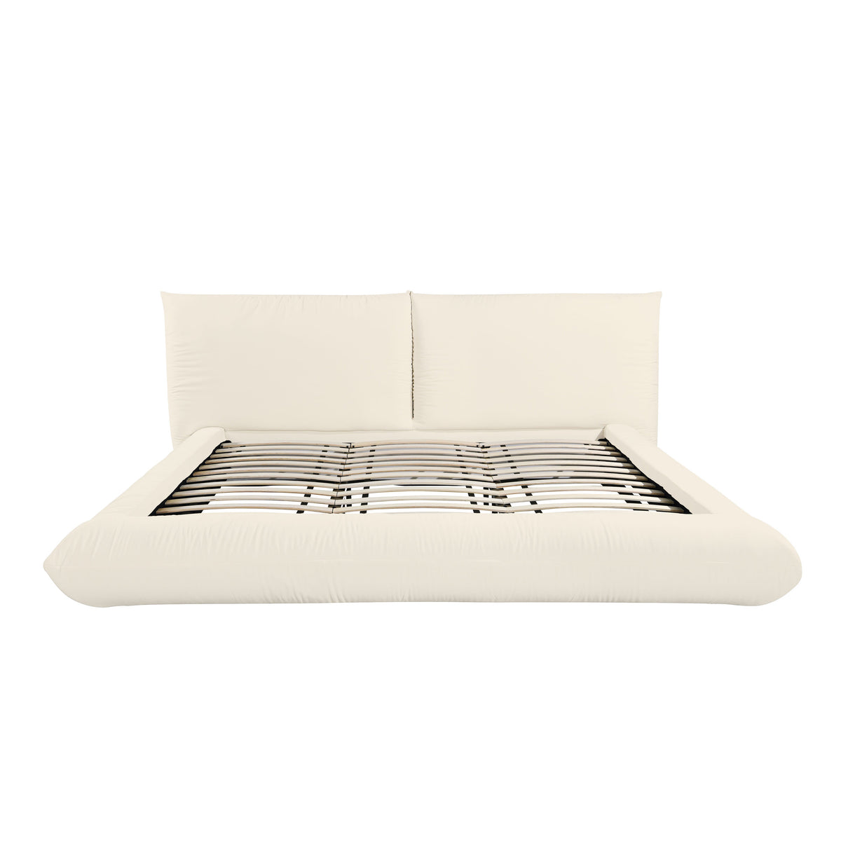 Romp Cream Upcycled Performance Linen Bed