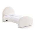 Moon Cream Performance Boucle Twin Bed