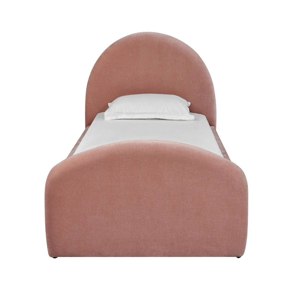 Moon Rose Upcycled Contract-Grade Chenille Twin Bed