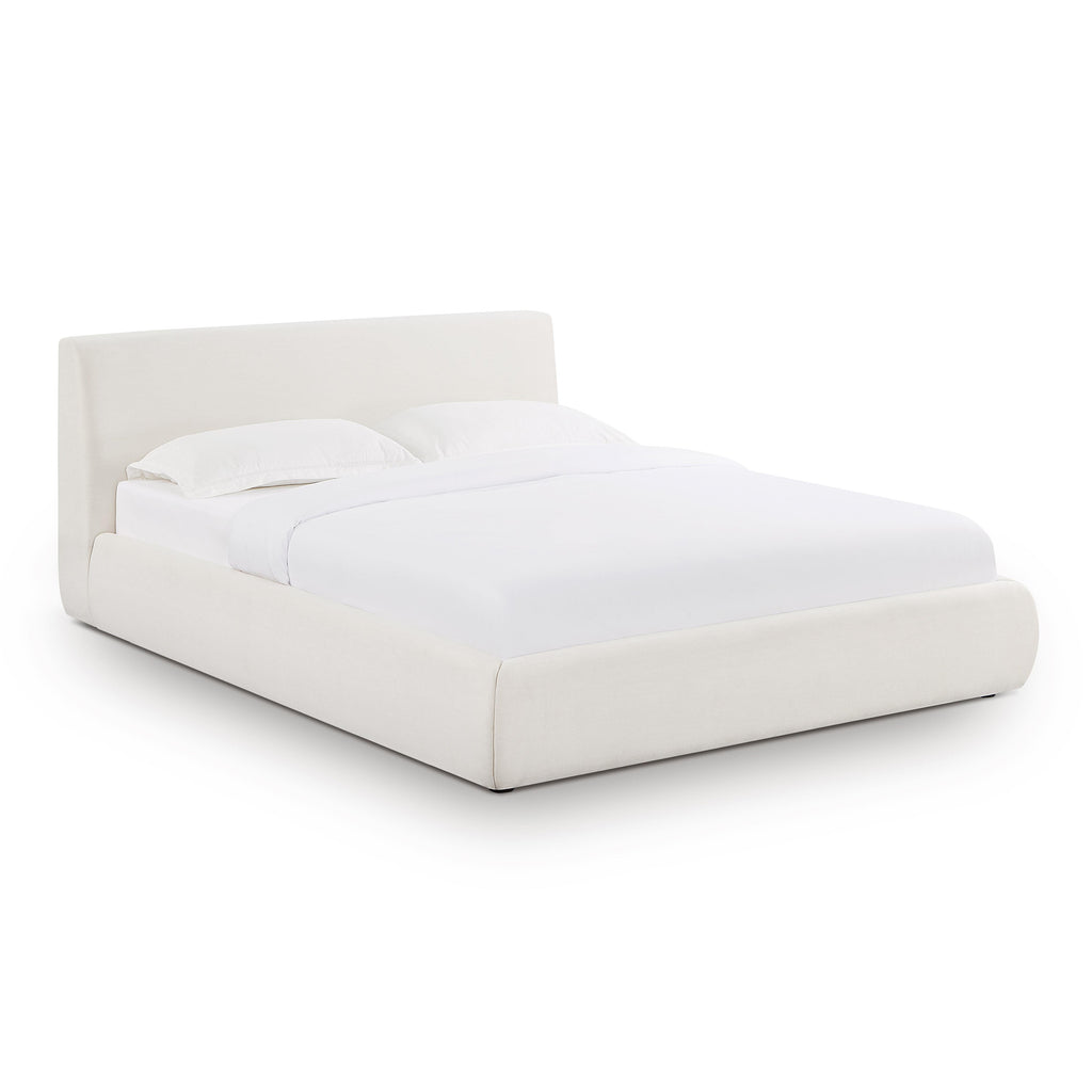 Isla Cream Upcycled Performance Linen Bed — Cream Queen