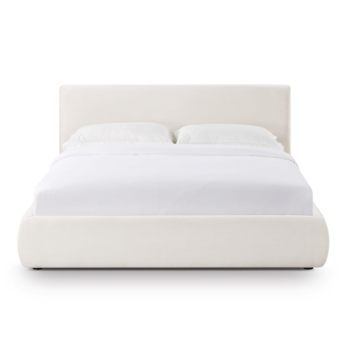 Isla Cream Upcycled Performance Linen Bed