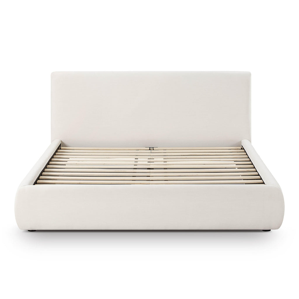 Isla Cream Upcycled Performance Linen Bed