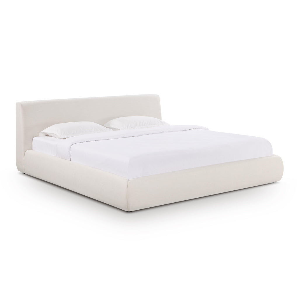 Isla Cream Upcycled Performance Linen Bed