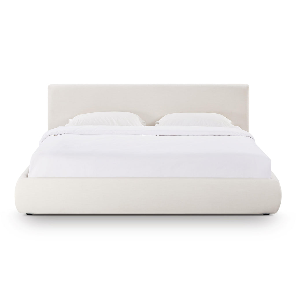 Isla Cream Upcycled Performance Linen Bed