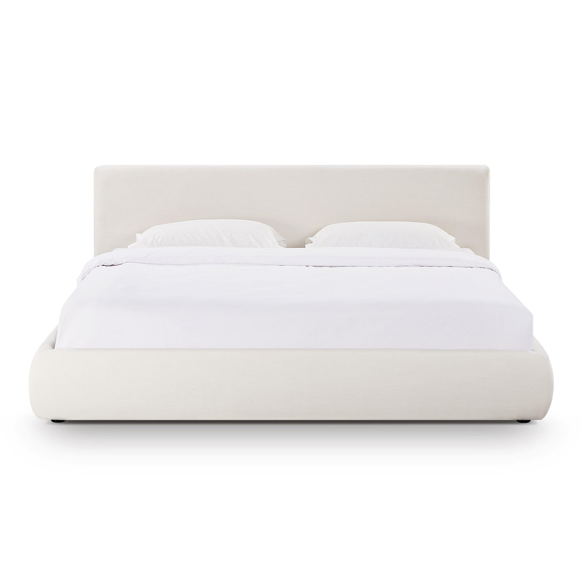 Isla Cream Upcycled Performance Linen Bed