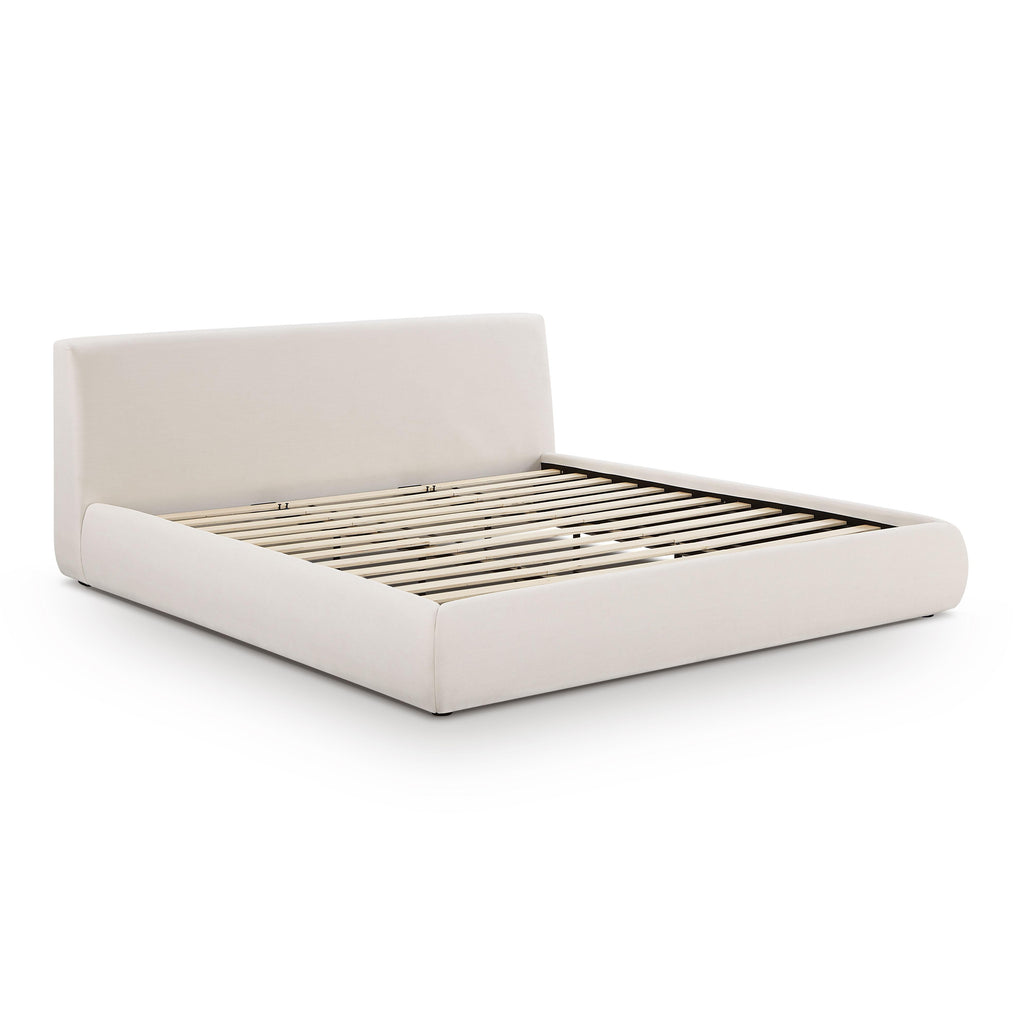 Isla Cream Upcycled Performance Linen Bed
