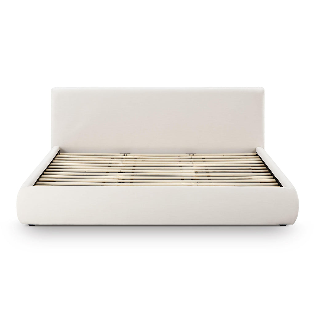 Isla Cream Upcycled Performance Linen Bed