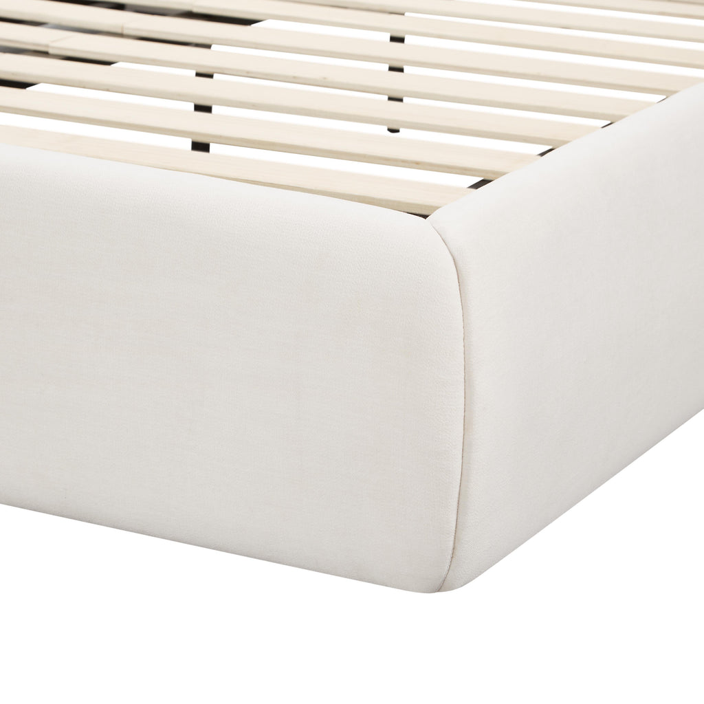 Isla Cream Upcycled Performance Linen Bed