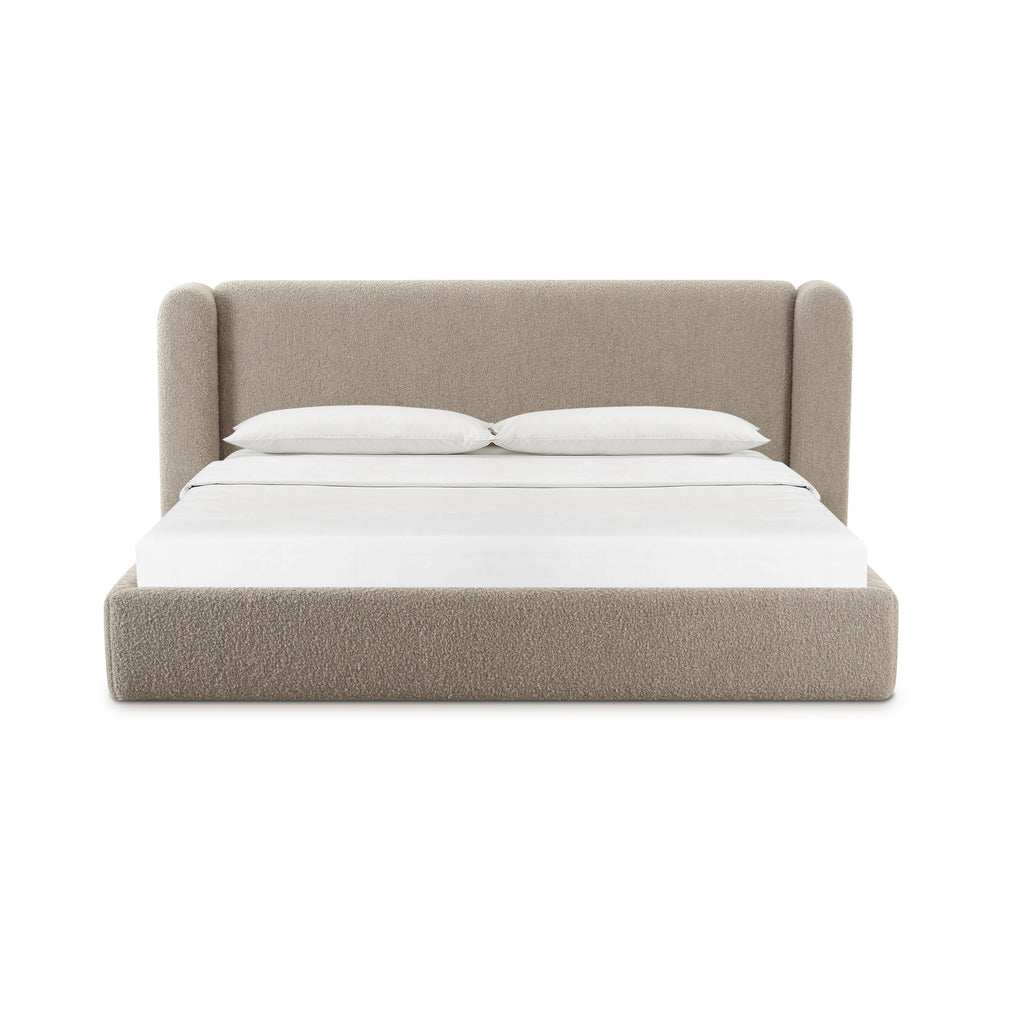 Babette Tan Contract-Grade Boucle Bed