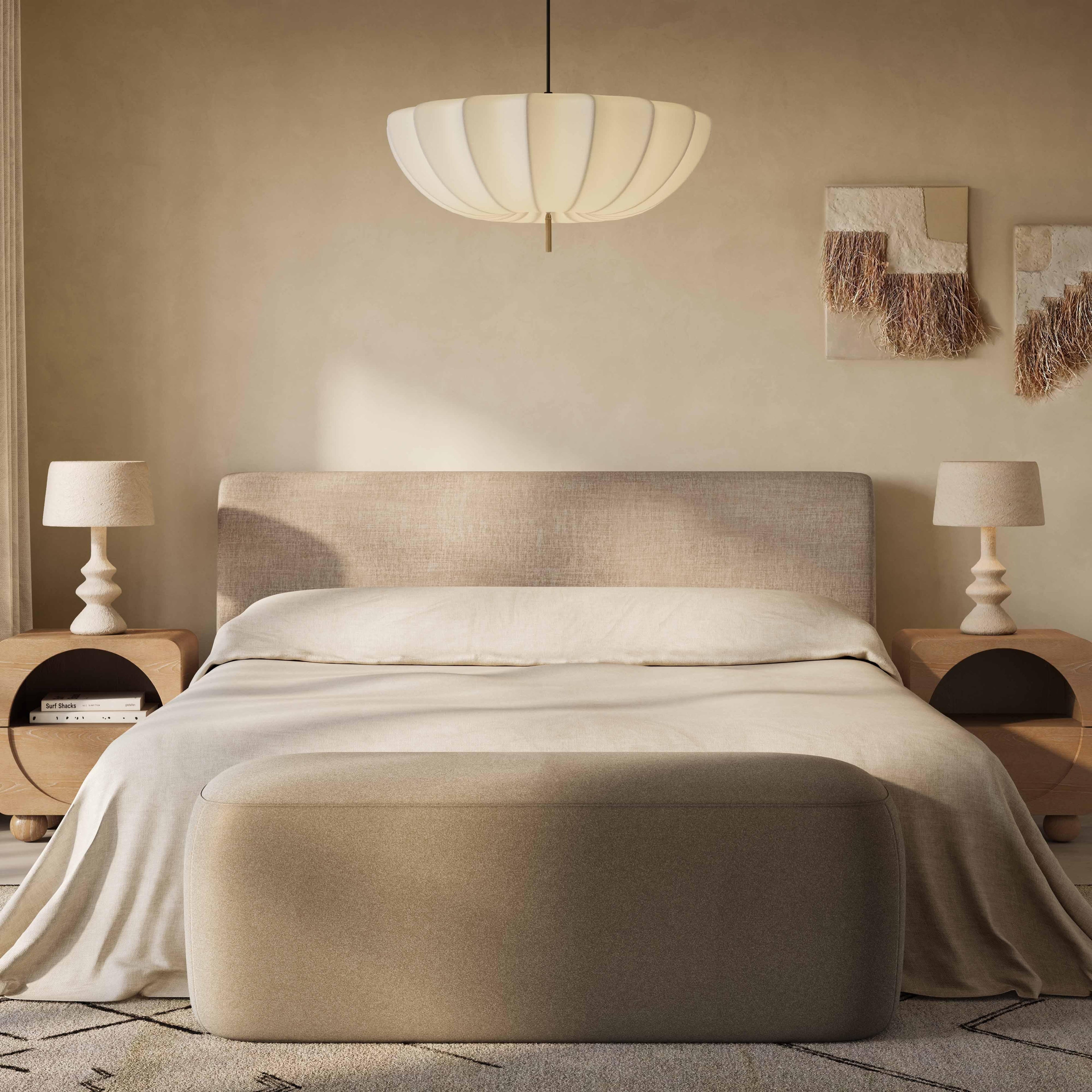 Isla Textured Performance Velvet Bed