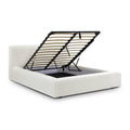 Meena Cream Upcycled Performance Linen Storage Bed — Cream Queen