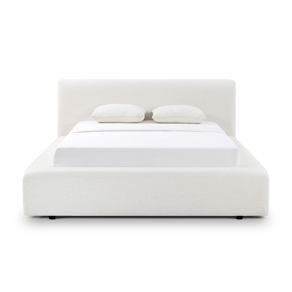 Meena Cream Upcycled Performance Linen Storage Bed