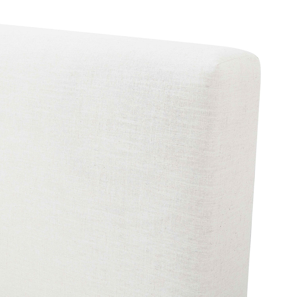 Meena Cream Upcycled Performance Linen Storage Bed