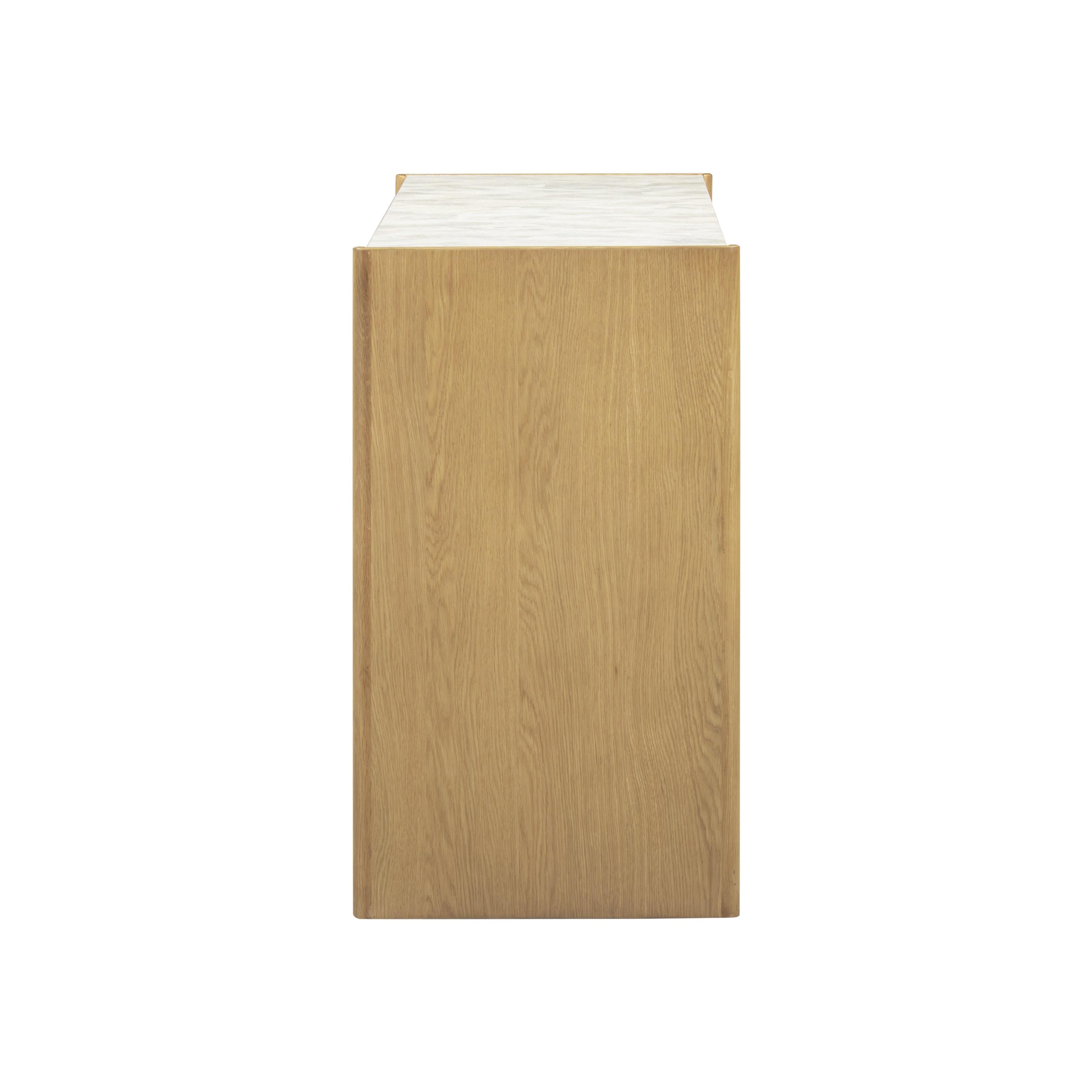 Paige 56" Natural Oak 6-Drawer Dresser