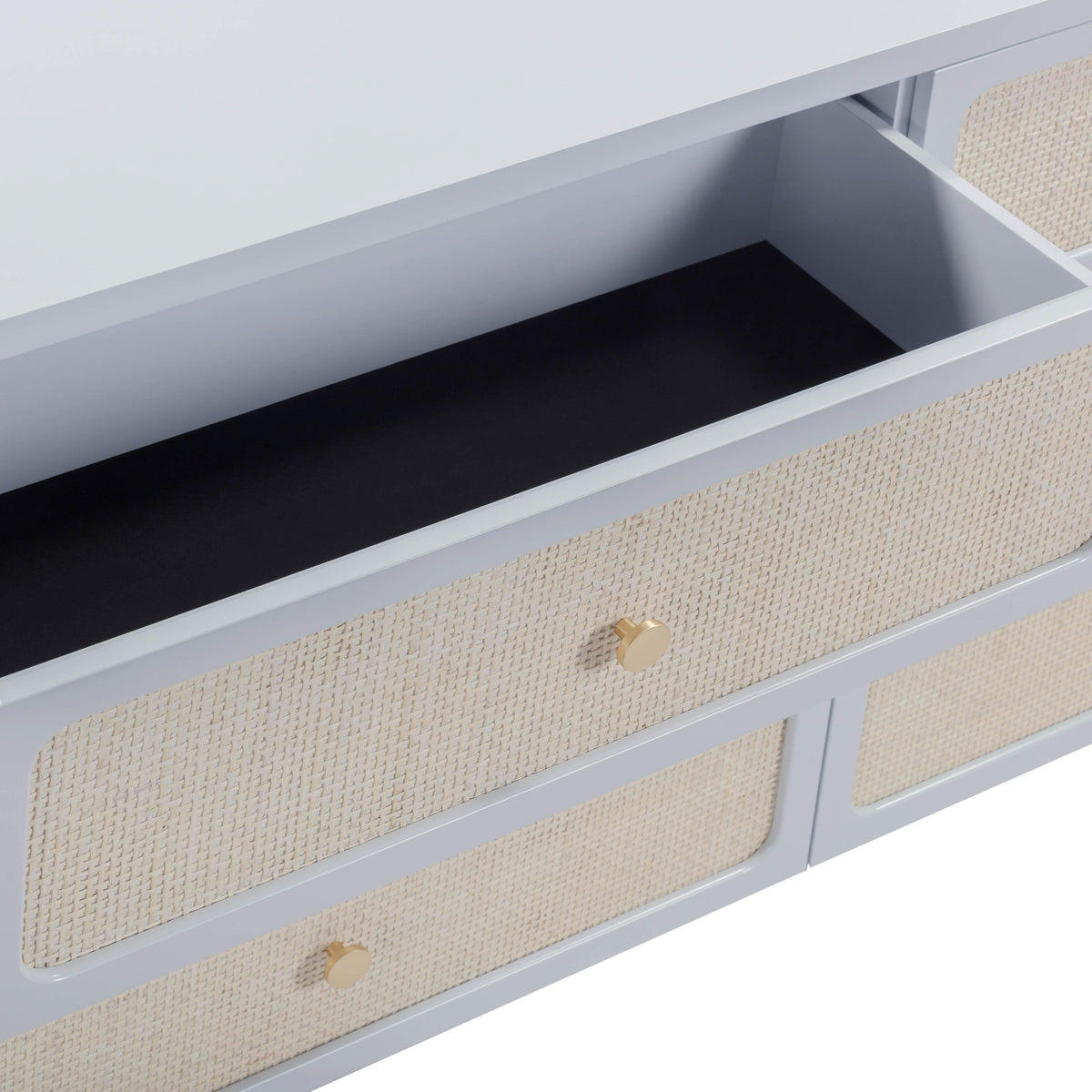 Patty 62" Rattan 6 Drawer Dresser