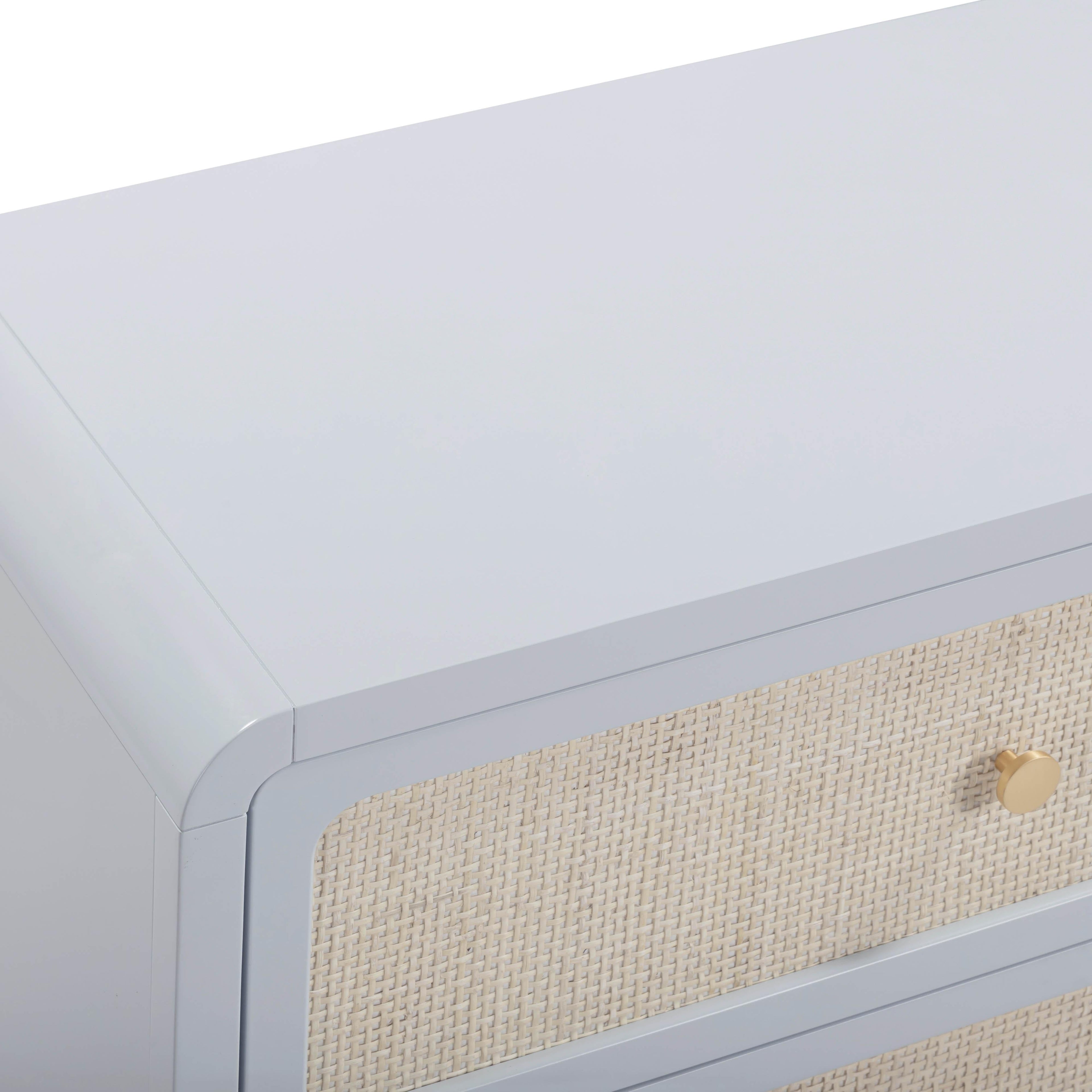Patty 62" Rattan 6 Drawer Dresser