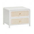 Patty 28" Rattan 2 Drawer Nightstand
