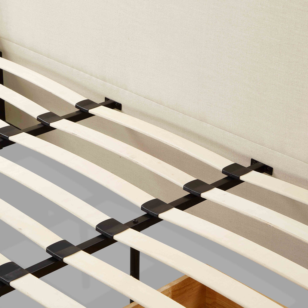 Corey Upcycled Performance Linen Storage Bed